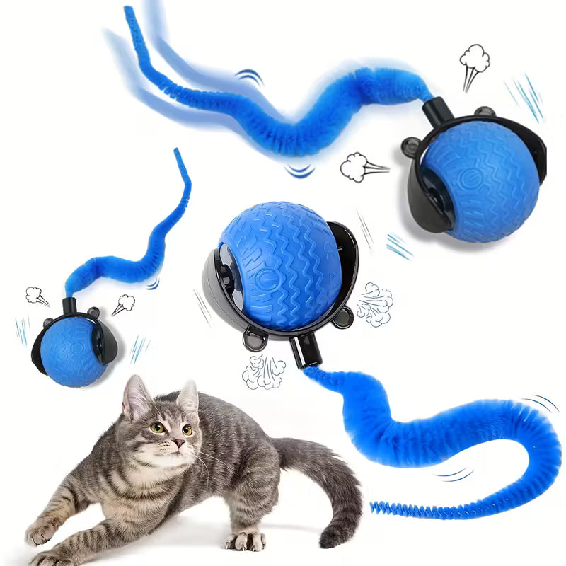 Interactive Cat and Dog Toy with Automatic Rolling Ball