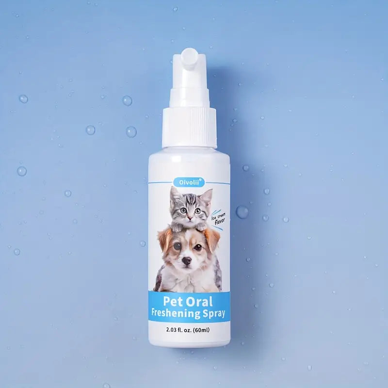 Pet 2-in-1 Oral Spray, Cleans Teeth, Freshens Breath, Tarter Control For Dogs & Cats
