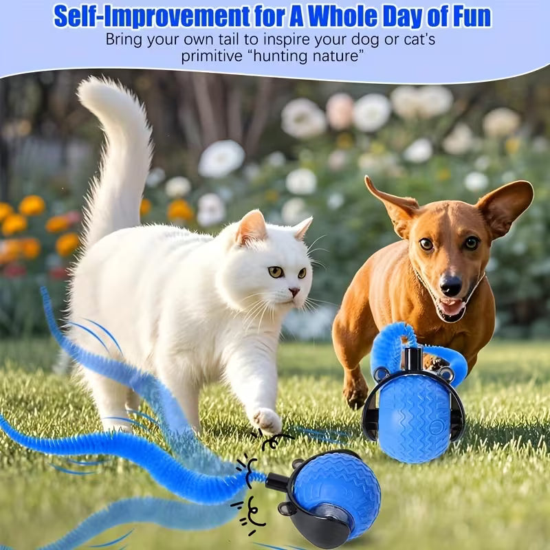 Interactive Cat and Dog Toy with Automatic Rolling Ball